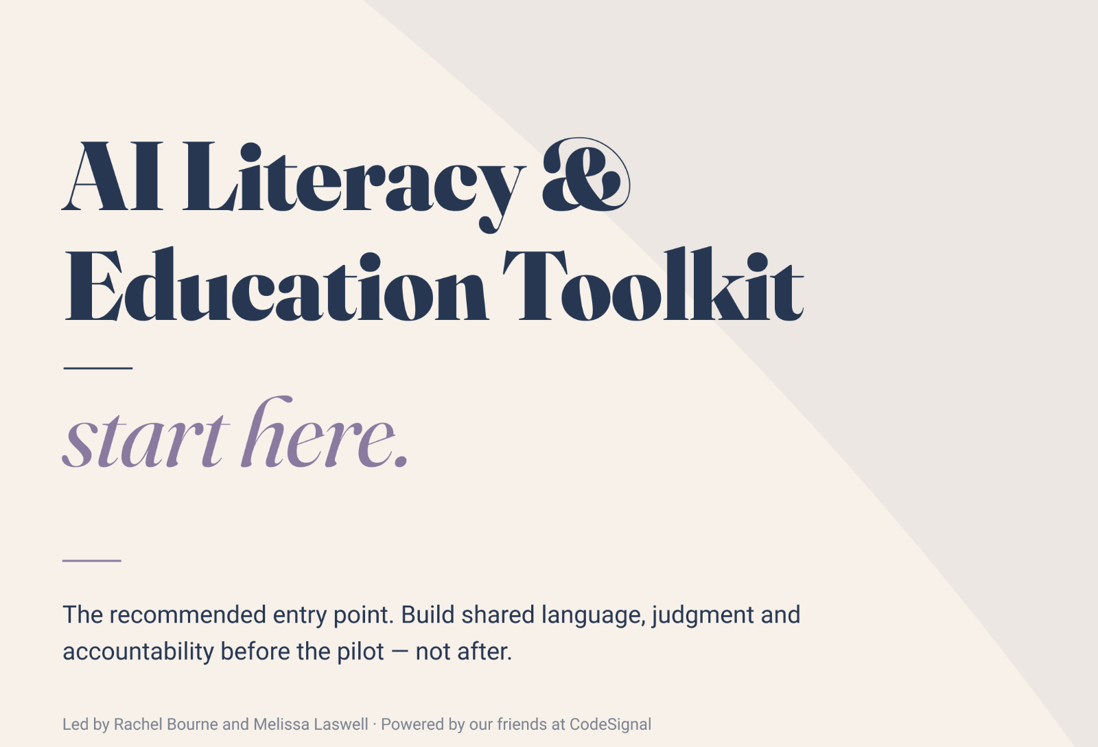 AI Literacy & Education