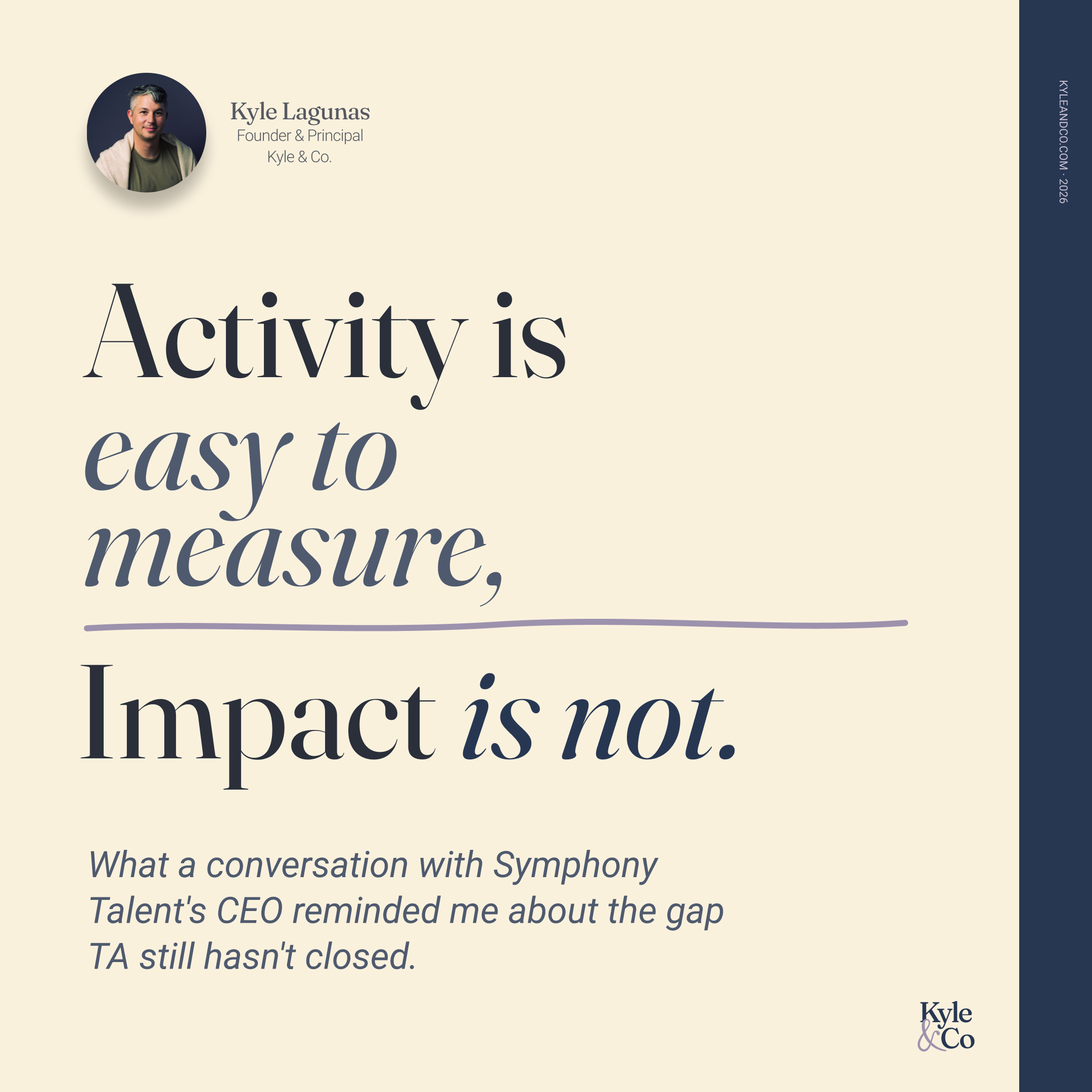 Activity Is Easy to Measure, Impact Is Not